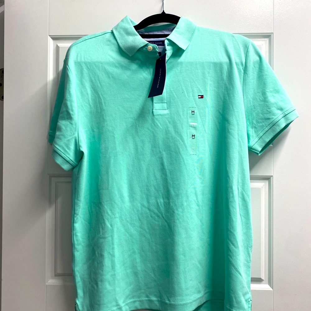 Tommy Hilfiger; Men’s; Polo; teal; Medium New